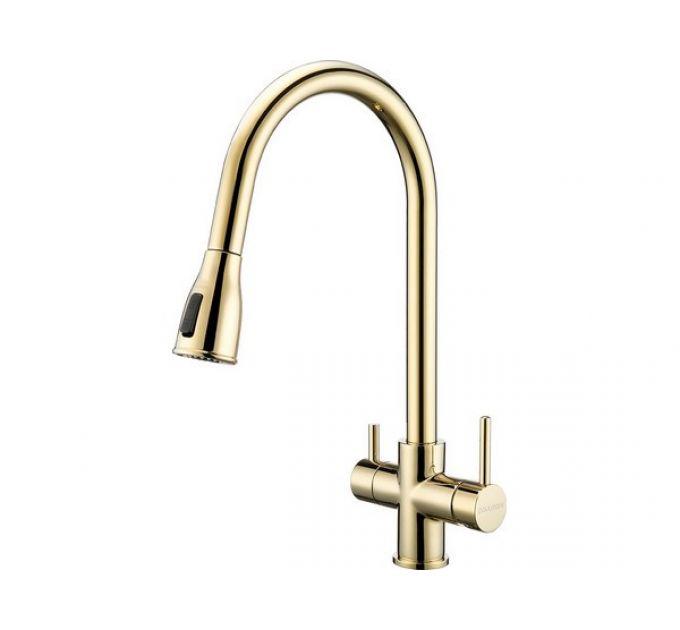 Смеситель Paulmark Lange La214212-LG (SBG), светлое золото