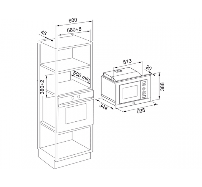 СВЧ - печь Franke FMW 20 SMP G XS (131.0574.627)