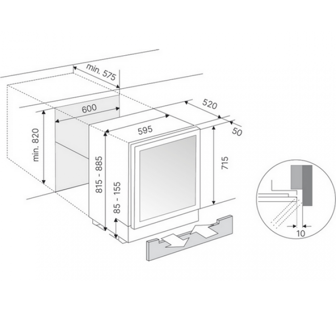 Винный шкаф Kuppersbusch FWKU 1851.0 S встраиваемый