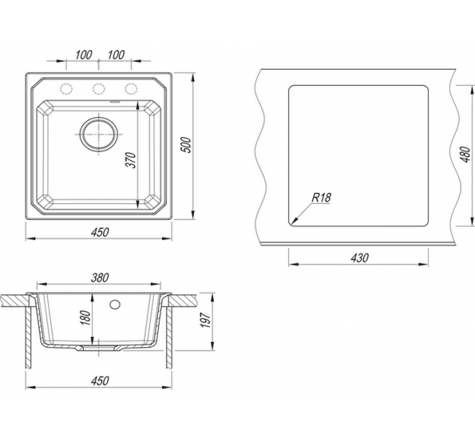 Мойка Dr.Gans КАРДИНАЛ 450 дюна