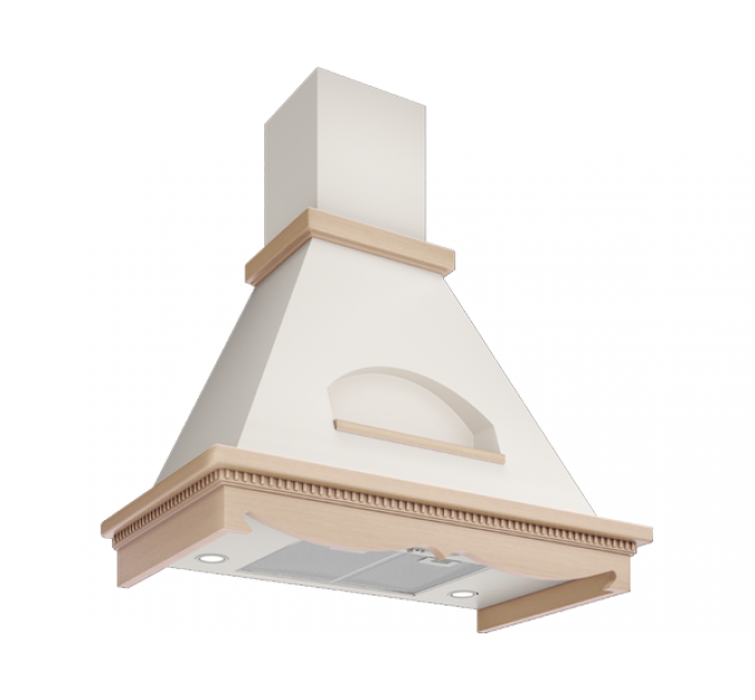 Вытяжка Elikor Бельведер 90П-650-П3Д бежевый/дуб неокр