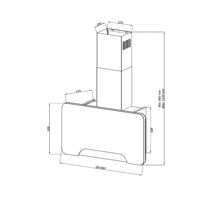 Вытяжка Kuppersberg MINT 90