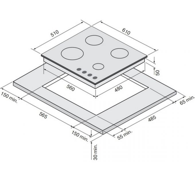 Варочная панель KRONA MYSTERIUM gh 60 GR газовая