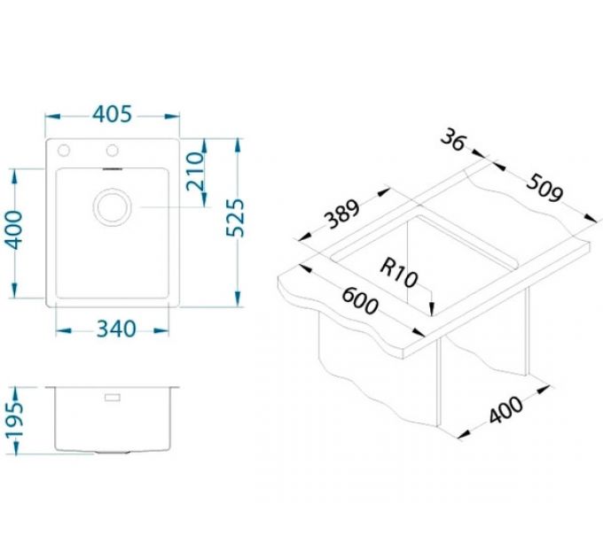 Мойка Alveus PURE 10 KMB-90