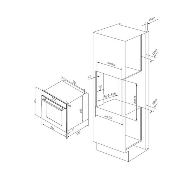 Духовой шкаф EXITEQ EXO-111 black