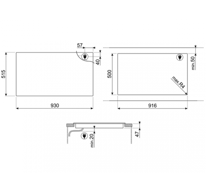 Варочная панель SMEG SIA1963DG индукционная