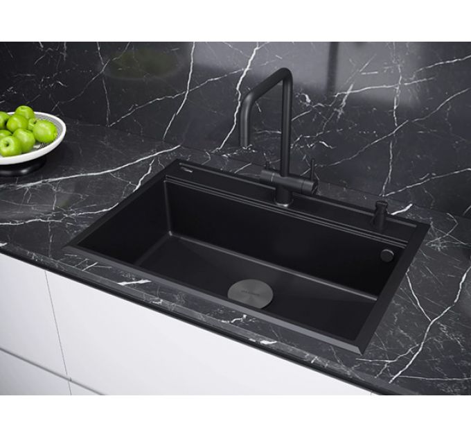 Мойка Paulmark Stepia 80 PM117551-BLM, черный