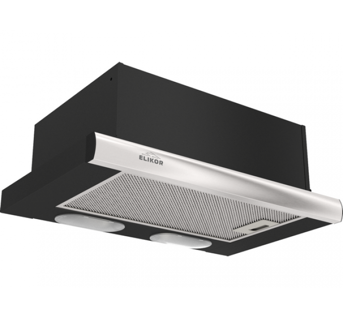 Вытяжка Elikor Интегра 50П-400-В2Л черный/нерж