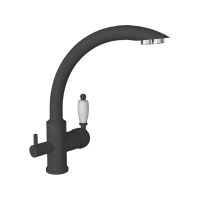 Смеситель Florentina Шале черный