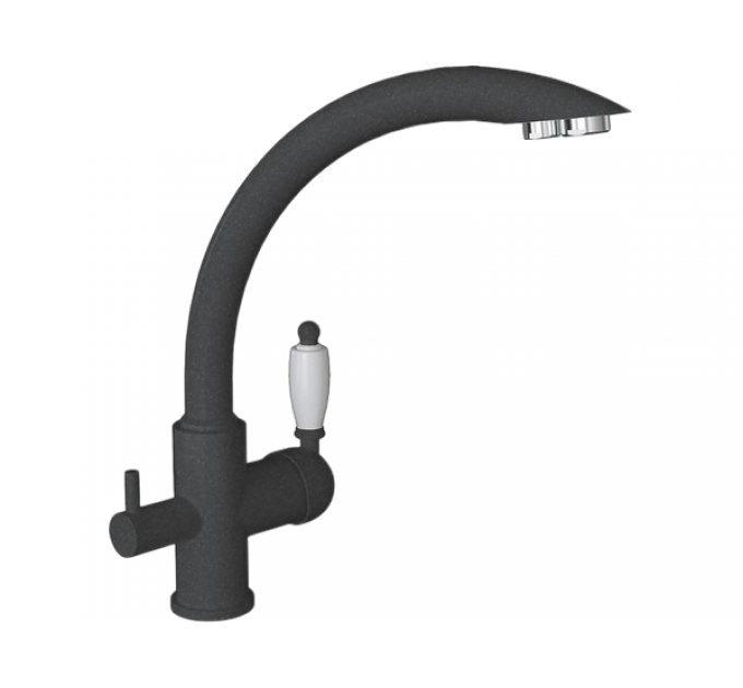 Смеситель Florentina Шале черный