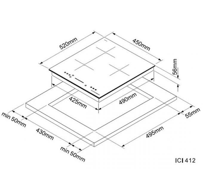 Варочная панель Kuppersberg ICI 412 индукционная