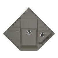 Мойка Florentina Бомбей серый шелк