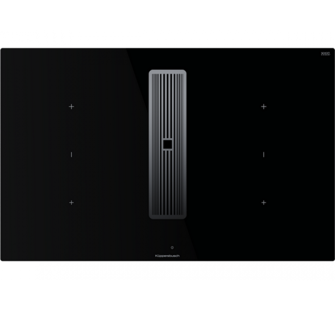 Варочная панель Kuppersbusch KMI 8350.0 SR Silver Chrome индукционная с вытяжкой