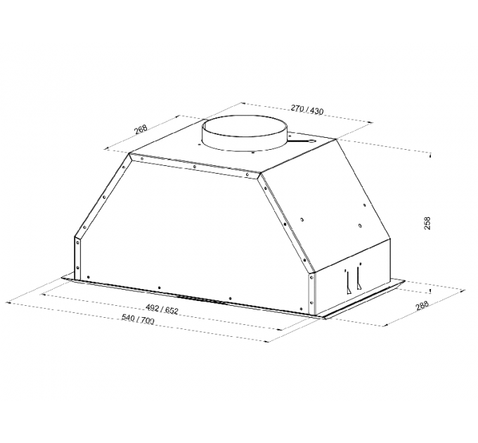 Вытяжка Kuppersberg INTRO 70 X