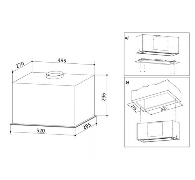 Вытяжка EXITEQ EX-1236 white