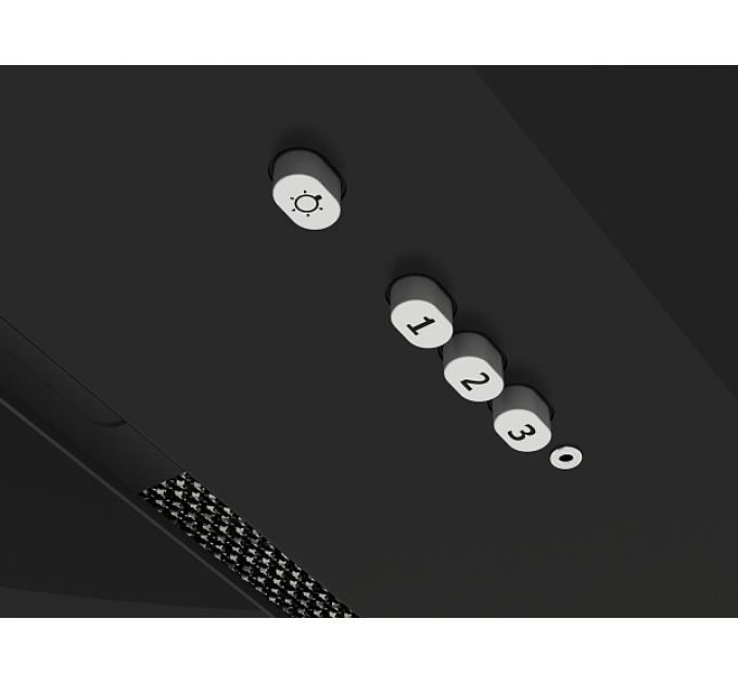 Вытяжка Elikor Cube 60П-1000-К3Д черный/черный