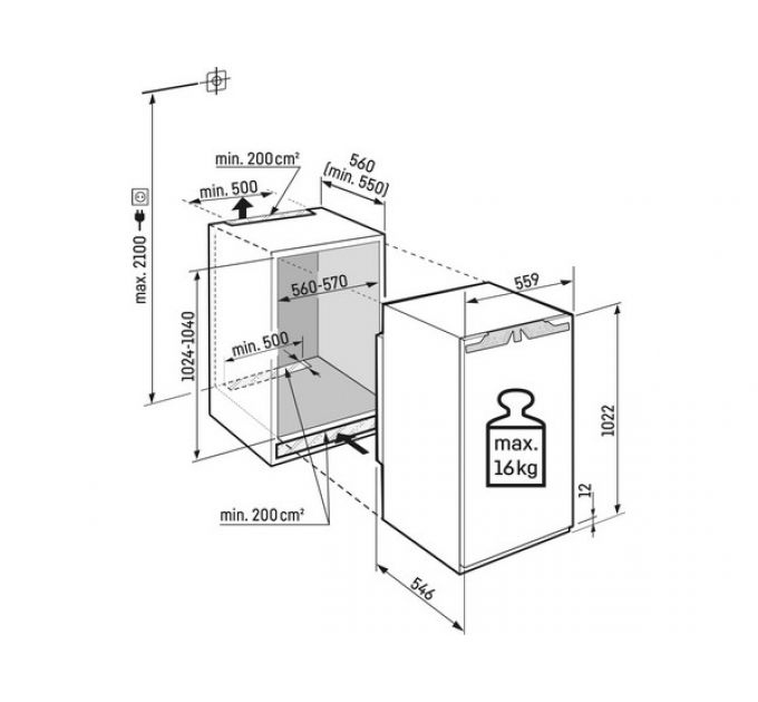 Холодильник Liebherr IRd 4021-22 001 встраиваемый