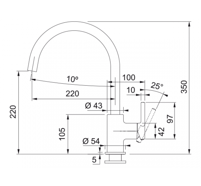 Смеситель Franke Lina XL, белый (115.0626.024)