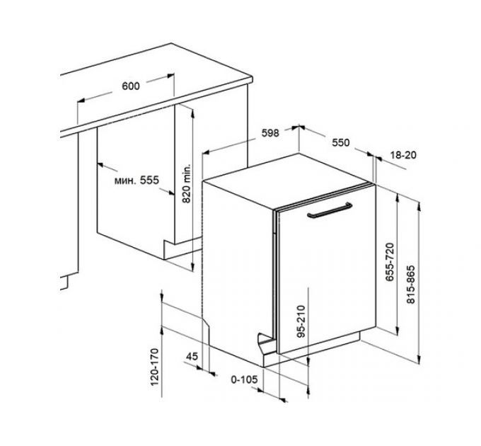 Посудомоечная машина MAUNFELD MLP-12IMROI