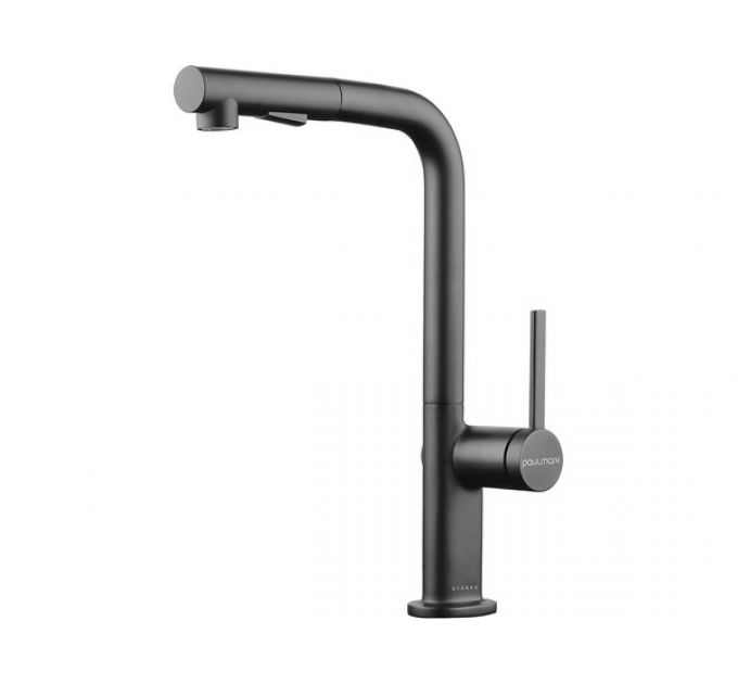 Смеситель Paulmark Neo Ne214419-GM (B), вороненая сталь (беретта)