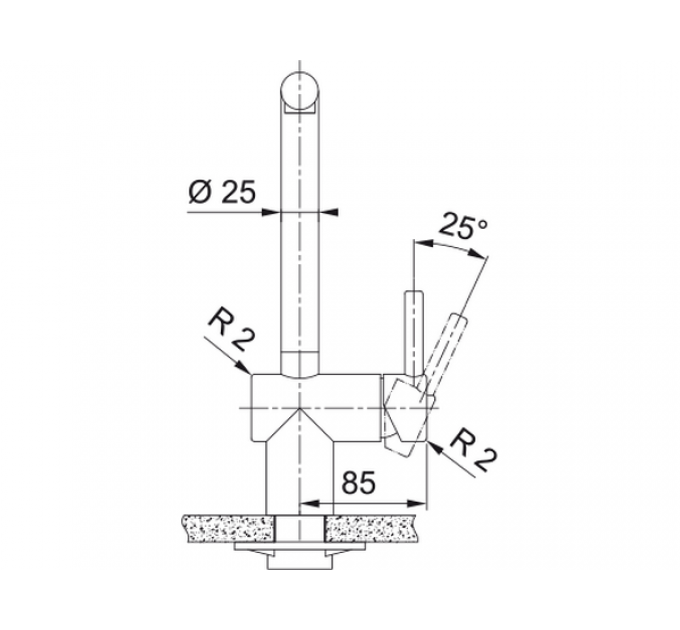 Смеситель Franke Atlas Neo, выдв. лейка, нерж. сталь (115.0521.438)