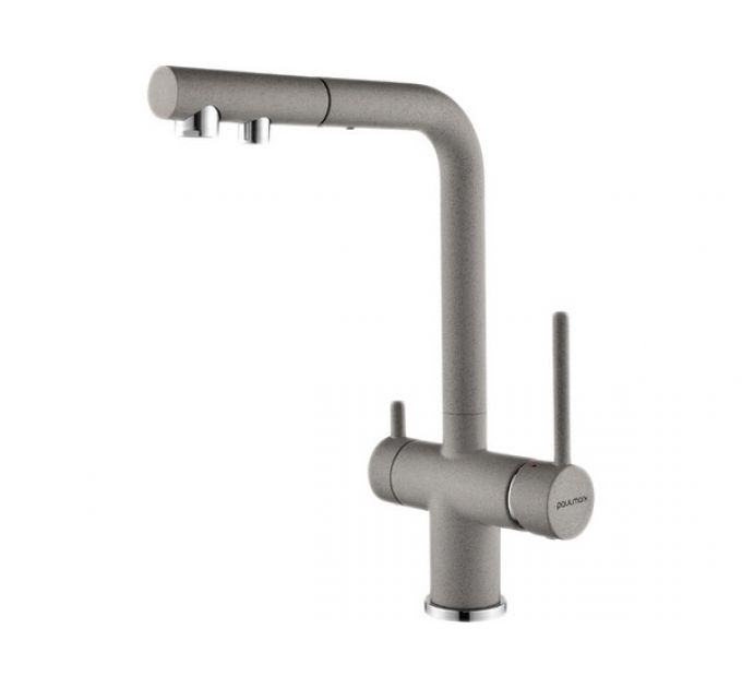 Смеситель Paulmark Serpentine Se213222-GR, серый