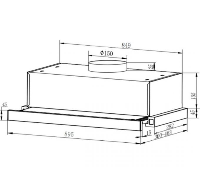 Вытяжка Faber AMPIRA WH 90 (315.0702.963)