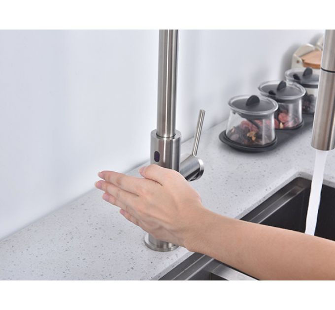 Смеситель Paulmark Senso Se215180-BS, брашированная сталь