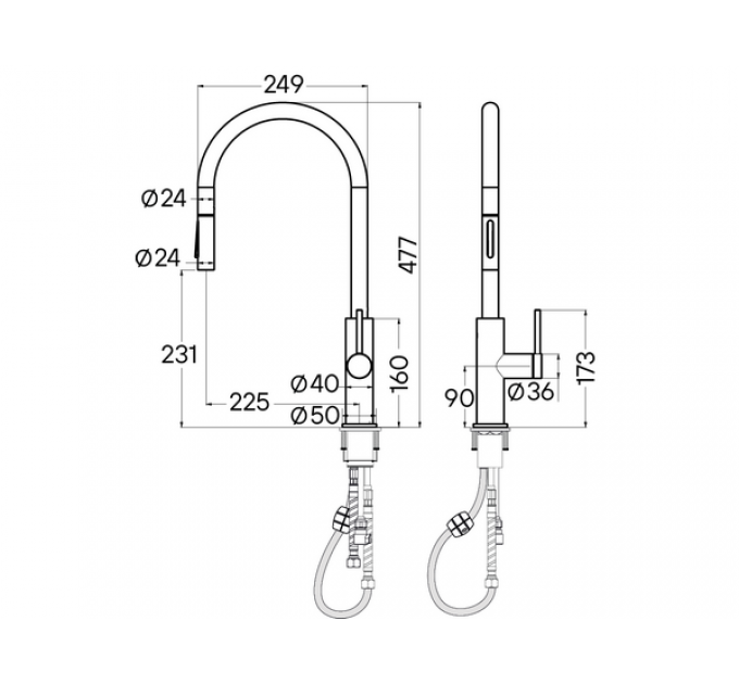 Смеситель Paulmark Senso Se215180-BS, брашированная сталь