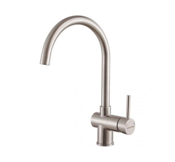 Смеситель Paulmark Bend Be212066-BS (SS), брашированная сталь