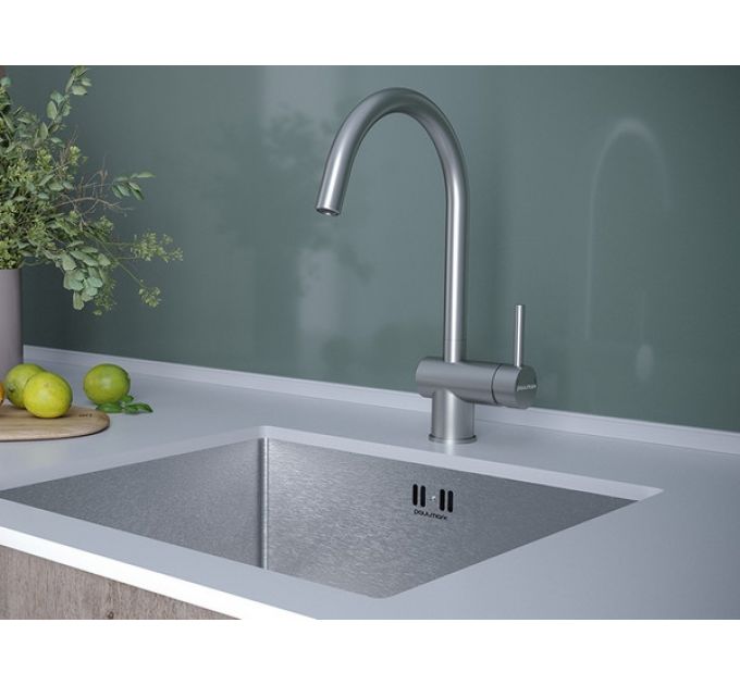 Смеситель Paulmark Bend Be212066-BS (SS), брашированная сталь