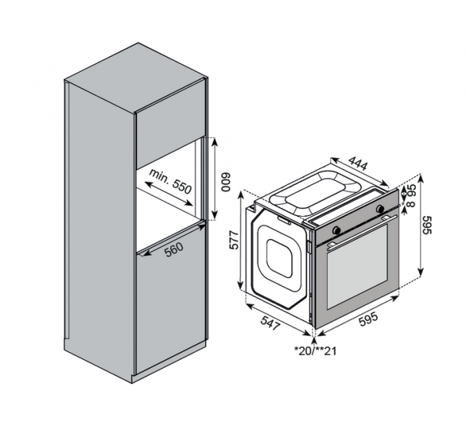 Духовой шкаф Kuppersberg HF 610 W