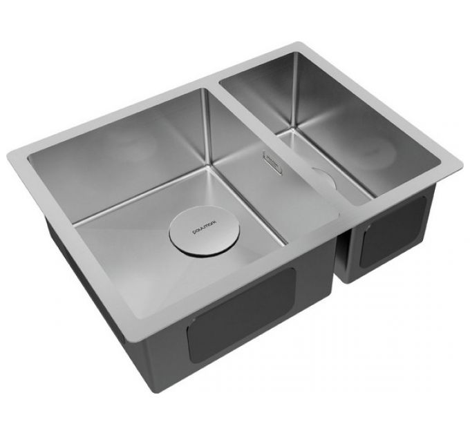 Мойка Paulmark Next 58/2S uni PM225844-BS, брашированная нерж. сталь