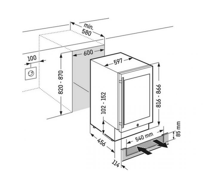 Винный шкаф Liebherr UWKes 1752-26 001 GrandCru встраиваемый