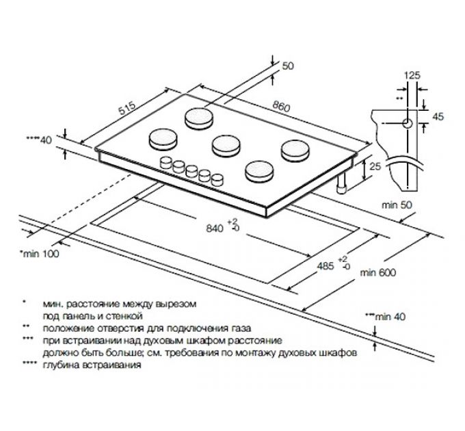 Варочная панель GRAUDE GS 90.1 E газовая