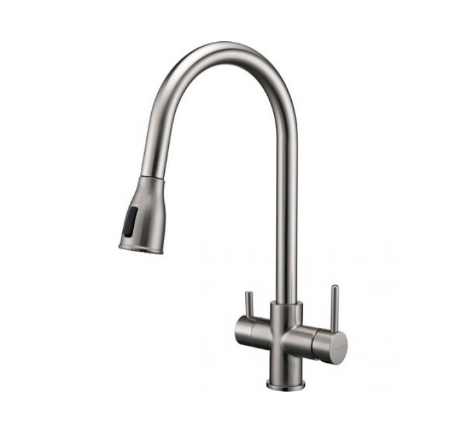 Смеситель Paulmark Lange La214212-BS (NI), брашированная сталь (никель)