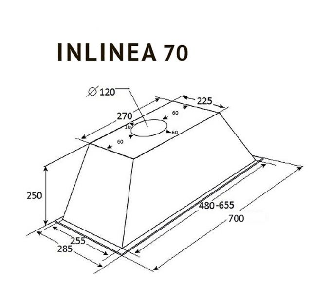 Вытяжка Kuppersberg INLINEA 70 X