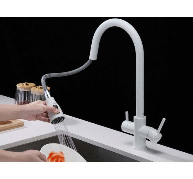 Смеситель Paulmark Lange La214212-WH (431), белый матовый