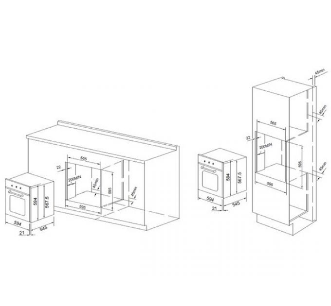 Духовой шкаф GRAUDE BE 60.3 S