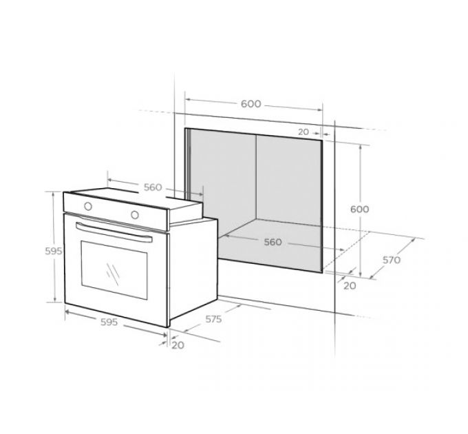 Духовой шкаф Midea MO68111X
