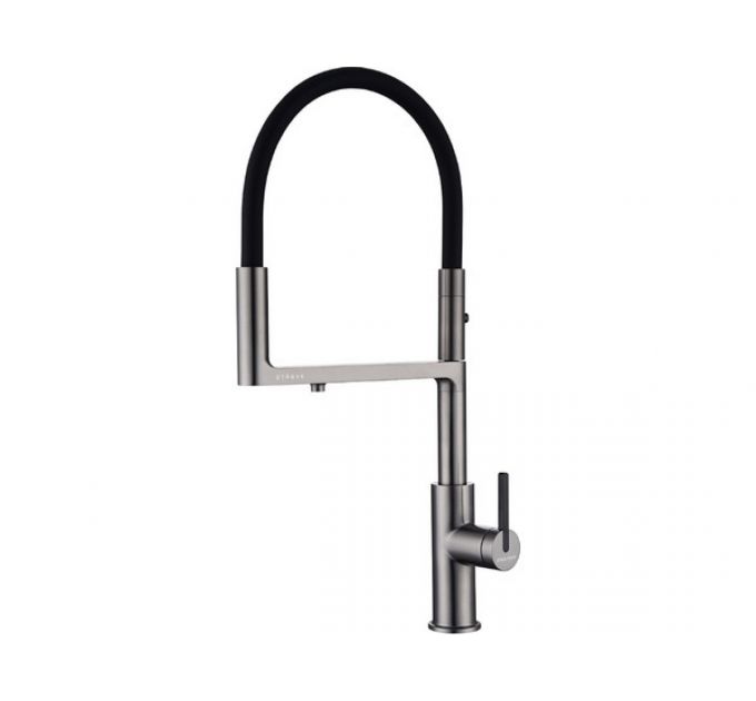 Смеситель Paulmark Tornado To213402-GM (B), вороненая сталь (беретта)