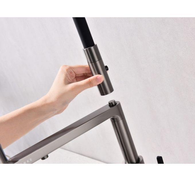 Смеситель Paulmark Tornado To213402-GM (B), вороненая сталь (беретта)