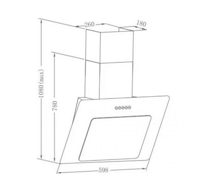 Вытяжка MEFERI AIRBOX60WH POWER