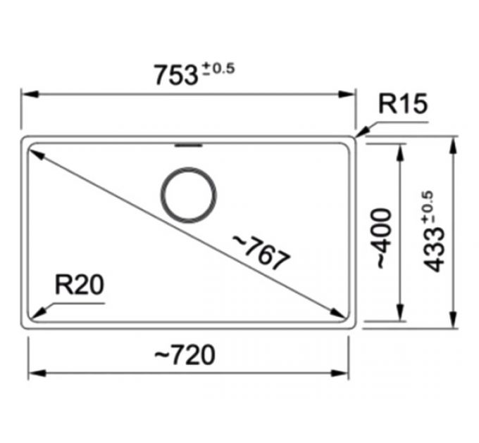 Мойка Franke MRG 110-72, черный матовый, стоп-вент. (125.0741.507)