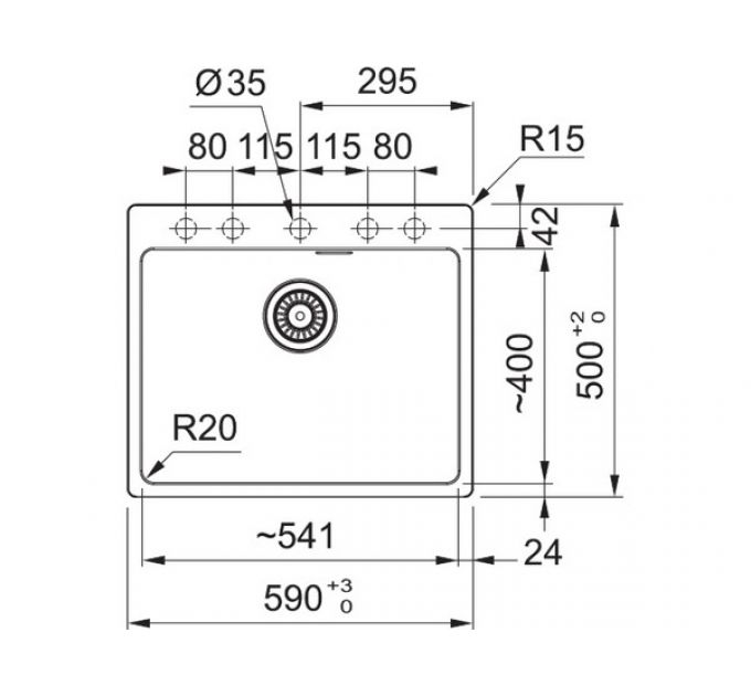 Мойка Franke MRG 610-54 FTL, сахара, вент-автомат (114.0744.800)