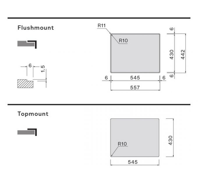 Мойка Falmec Garda 31+18