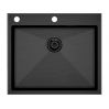 Мойка Paulmark Kroner-edge 59 PM775951-GM, вороненая сталь
