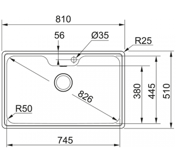 Мойка Franke BCX 610-81 TL, стоп-вент. (101.0689.879)