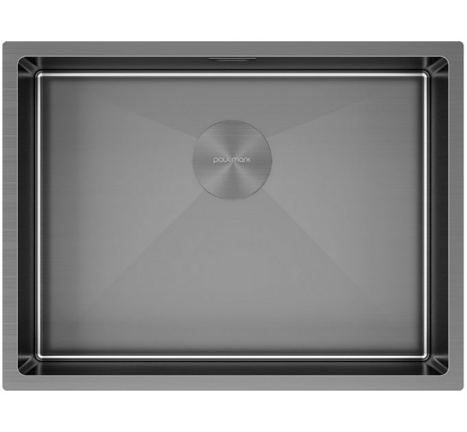 Мойка Paulmark Next 58 uni PM215844-GM, вороненая сталь