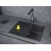Мойка Paulmark Next 58 uni PM215844-GM, вороненая сталь